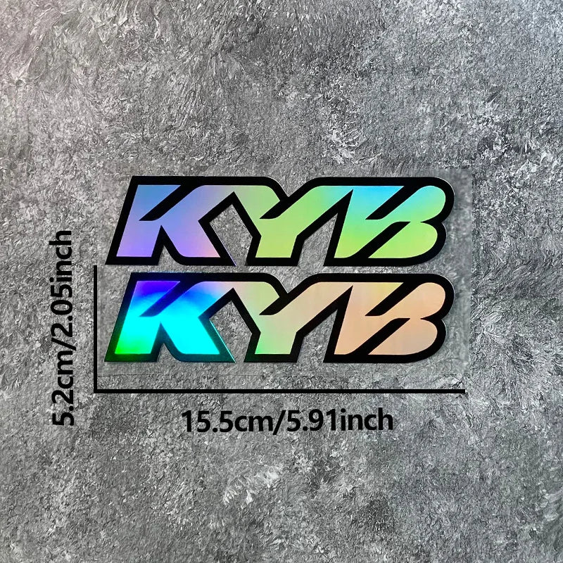 kyb suspension stickers