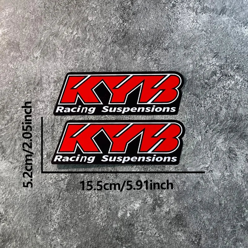 kyb suspension stickers