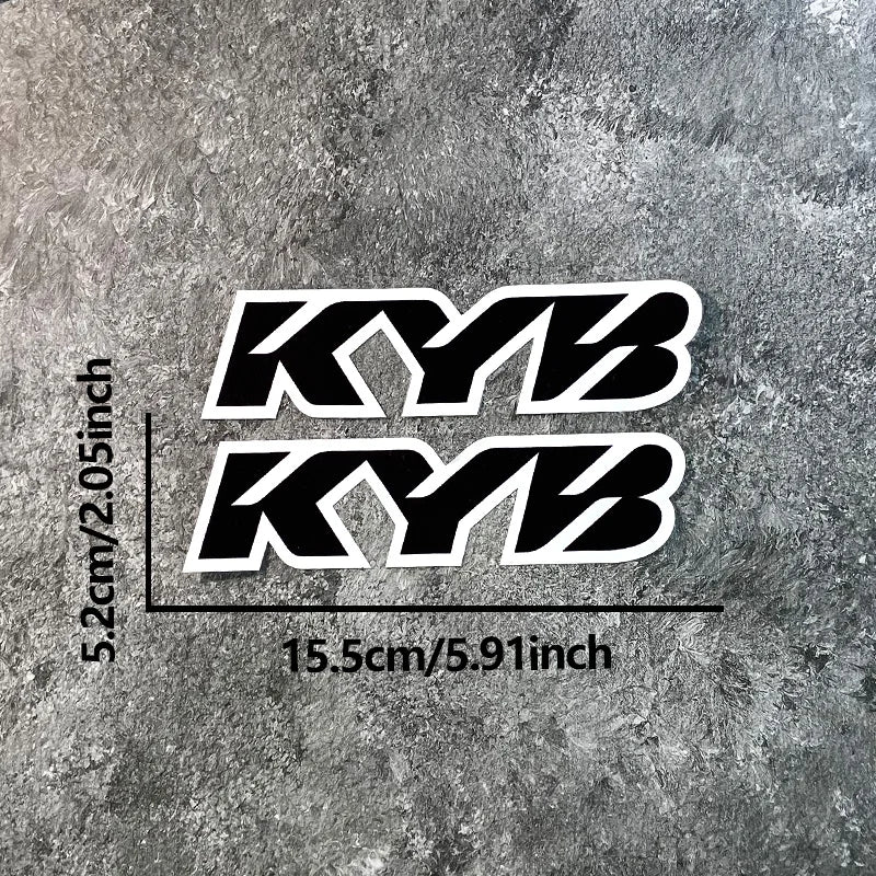 kyb suspension stickers