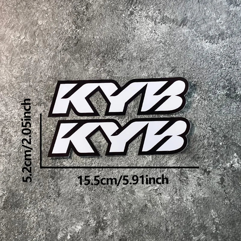kyb suspension stickers