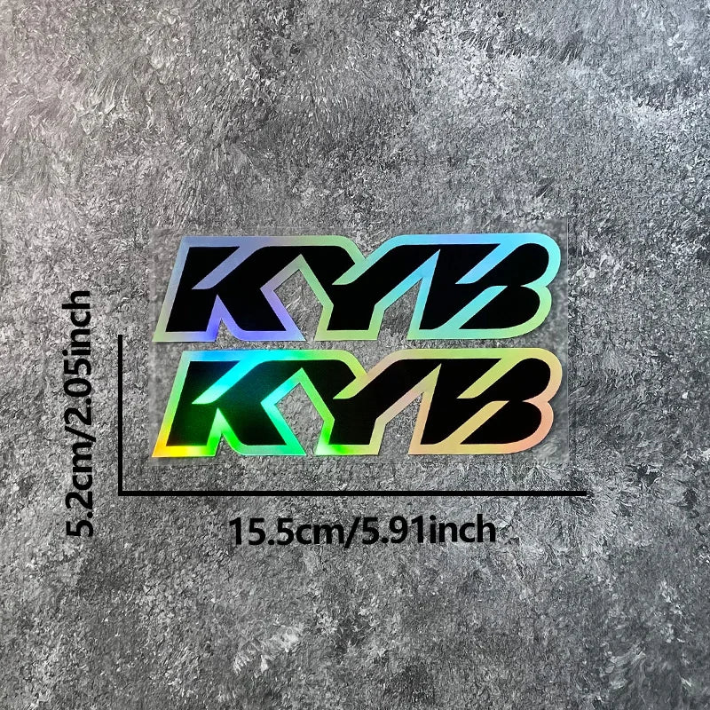 kyb suspension stickers