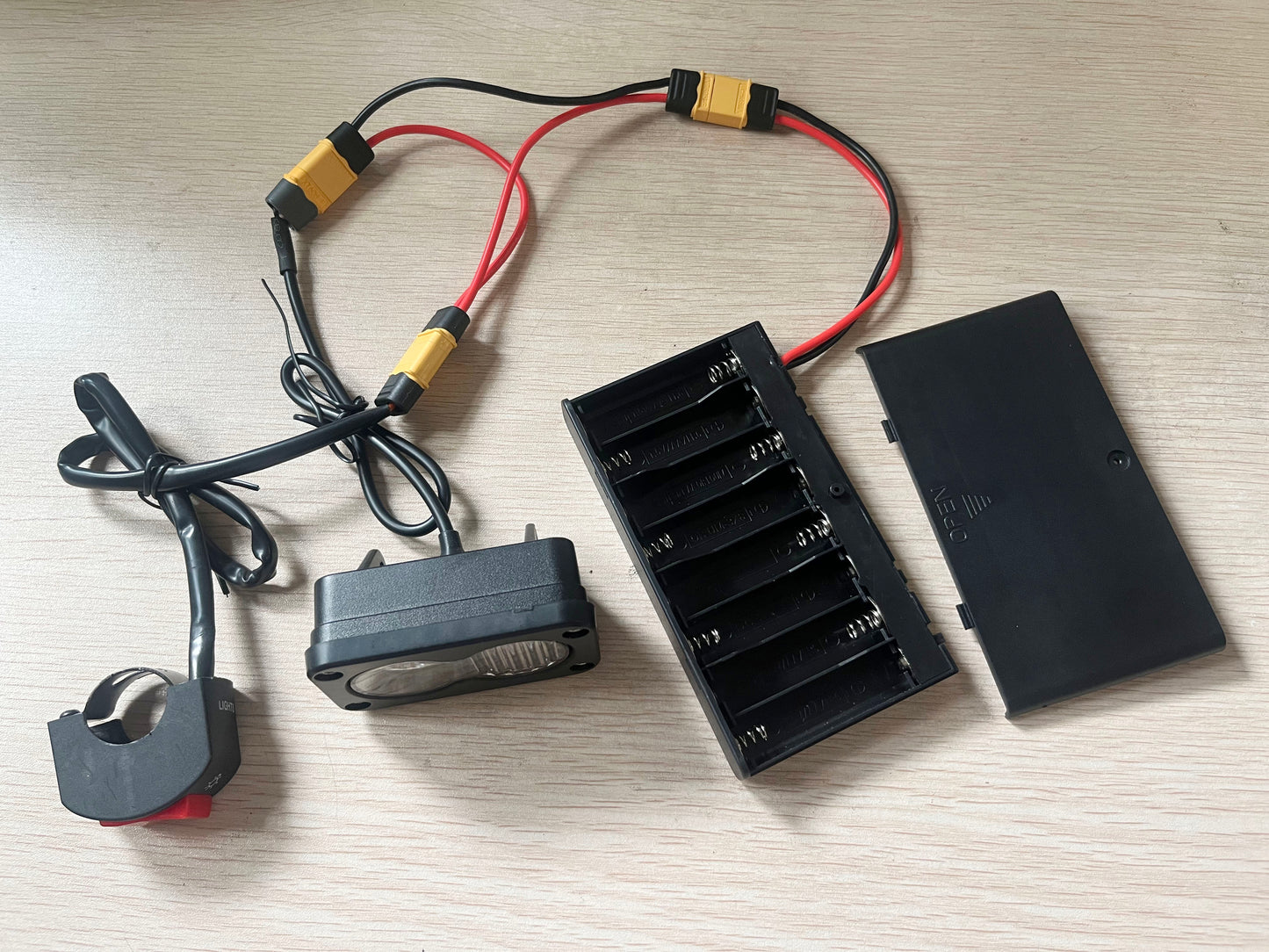 baha battery powered light with switch